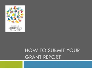 How to Submit Your Grant Report Form