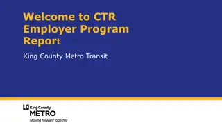 Welcome to CTR Employer Program Report