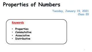 Properties of Numbers