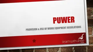 PUWER Regulations for Work Equipment Safety