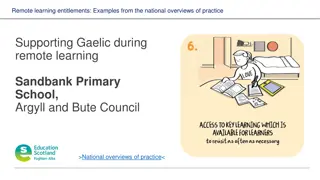 Remote Learning Entitlements and Supportive Initiatives at Sandbank Primary School, Argyll
