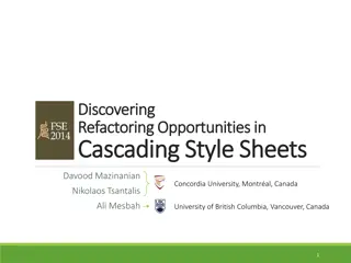 Refactoring Opportunities in Cascading Style Sheets