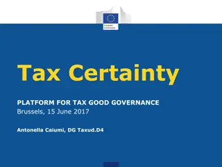 Tax Certainty