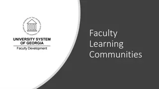 Engage in Faculty Learning Communities