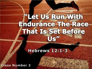 Let Us Run With Endurance - First Principles for New Converts