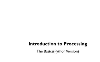 Introduction to Processing
