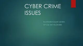 Cyber Crime Issues and Prevention