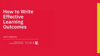 Writing Effective Learning Outcomes for Anthropology