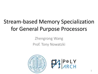 Memory Specialization for Processors
