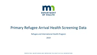Primary Refugee Arrival Health Screening Data
