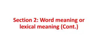 Word Meaning: Denotation and Connotation Explained