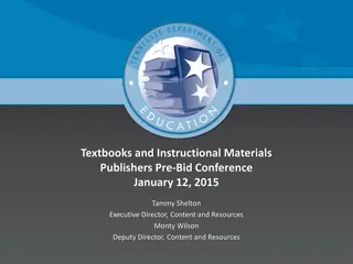 Textbook Services and Publishers Conference Overview