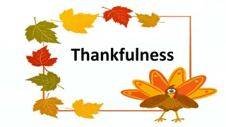 Gratitude and Thankfulness: Recognizing God's Goodness