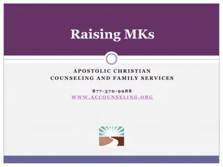 Raising MKs - Apostolic Counseling for Families