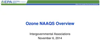 Ozone NAAQS Overview