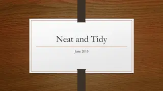 Neat and Tidy