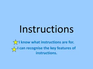 Instructions and Key Features