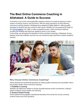 The Best Online Commerce Coaching in Allahabad_ A Guide to Success