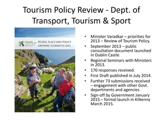 Tourism Policy Review - Dept. of  Transport, Tourism & Sport