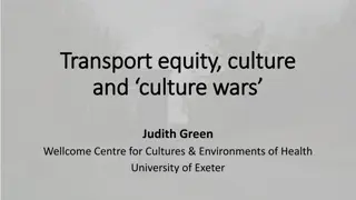Transport Equity, Culture, and Policy