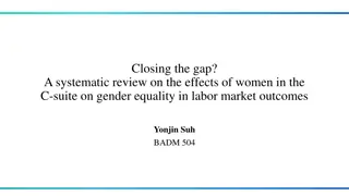 Effects of Women in the C-Suite on Labor Market Gender Equality