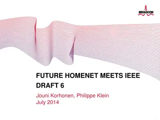 FUTURE HOMENET MEETS IEEE DRAFT 6
