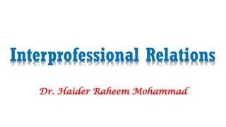 Interprofessional Relations