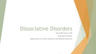 Dissociative Disorders