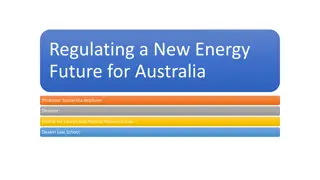 Regulating a New Energy Future in Australia