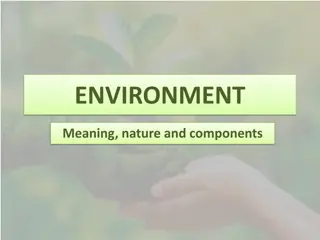 Meaning and Nature of Environment