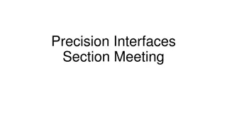 Precision Interfaces Section Meetings Teams Presentation