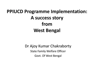 PPIUCD Programme Implementation in West Bengal: A Success Story