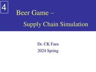 Beer Distribution Game: Experiencing Supply Chain Challenges