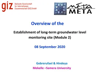 Establishment of Long-Term Groundwater Level Monitoring Site