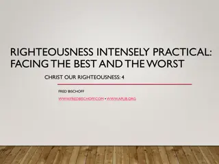 Christ Our Righteousness: Foundations & Challenges 1830s-1890s