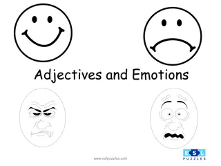 Adjectives and Emotions
