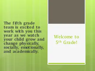 Welcome to 5th Grade Team - Exciting Year Ahead!