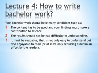 How to Write Bachelor Work: Essential Tips for Success