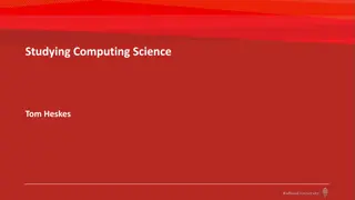 Studying Computing Science