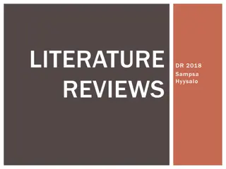 LITERATURE  REVIEWS