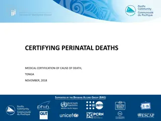 CERTIFYING PERINATAL DEATHS