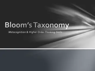 Bloom’s Taxonomy