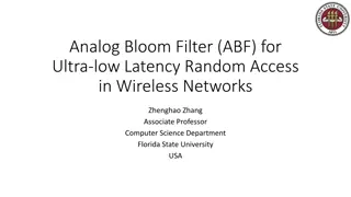 Analog Bloom Filter for Ultra-low Latency Random Access