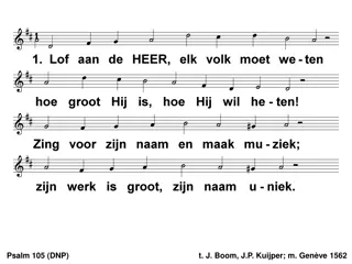 Psalm 105: Boom, Kuijper, Genve 1562
