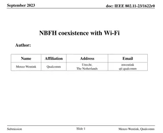 NBFH Coexistence with Wi-Fi in September 2023