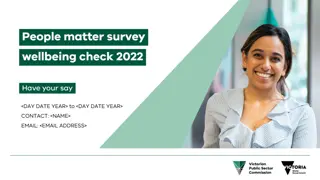 People Matter Survey 2022: Wellbeing Check & Feedback