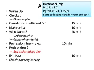 Homework Agenda and Data Relationships