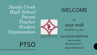 Sandy Creek High School Parent Teacher Student Organization Meeting