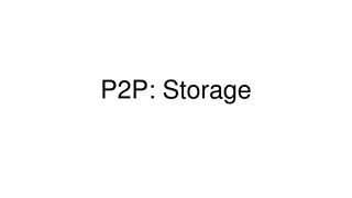 P2P: Storage