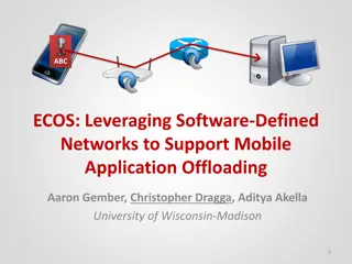 Leveraging Software-Defined Networks to Support Mobile Application Offloading